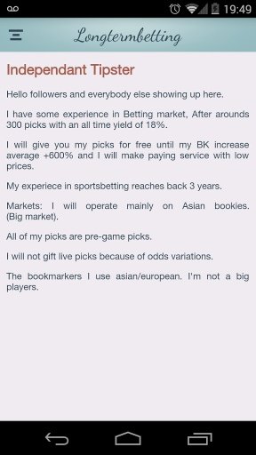 Long Term Betting截图2