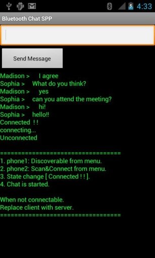 Bluetooth Chat SPP截图3