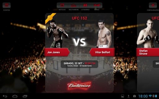 UFC Budweiser -Tablet截图2