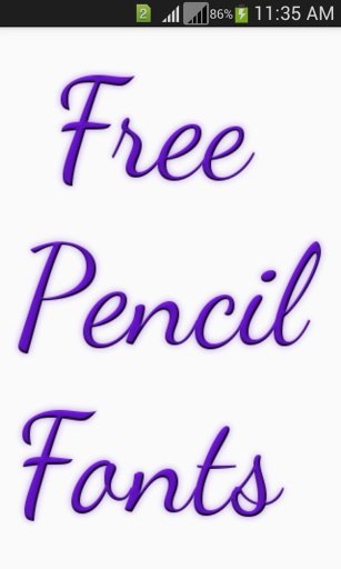 Free Pencil Fonts截图1