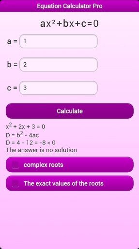 Equation Calculator Pro截图5