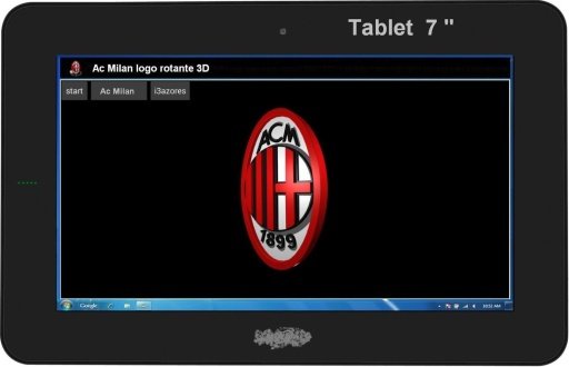 Ac Milan logo rotante 3D截图3