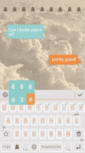 Ghost Theme for Emoji Keyboard截图4