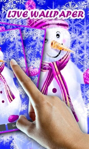 Snowman Sparkle Live Wallpaper截图3