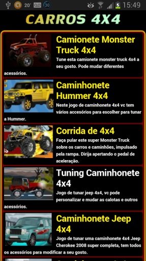 Jogos de carros 4x4截图2