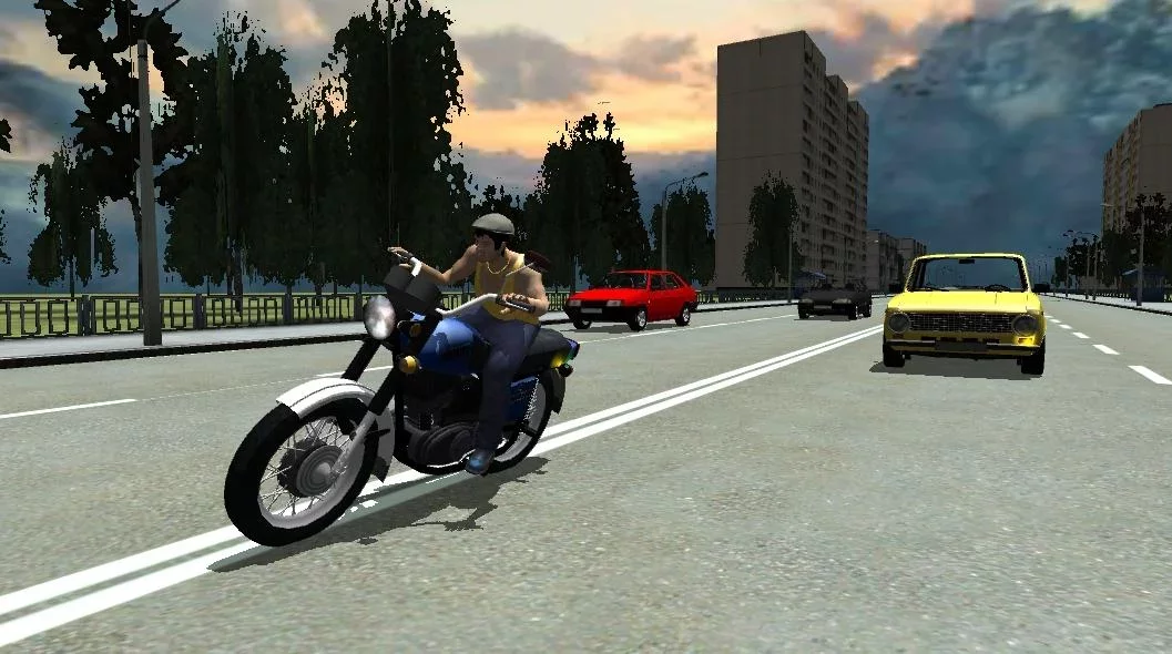 Russian Moto Race the Traffic截图4