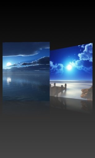 Blue Night Nature HD Wallpaper截图4