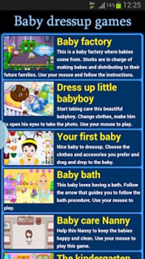 Baby Dressup Games Free截图3