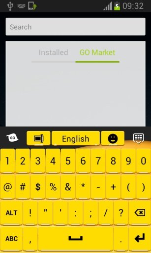 键盘的Android黄色截图5
