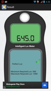 Intelligent Lux Meter截图