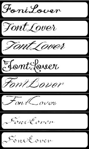 Calligraphy Font Kit截图1