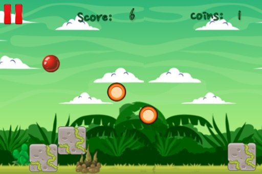 Clumsy Ball - Bouncy Red Ball截图2