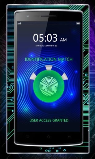 指纹锁屏模拟截图4