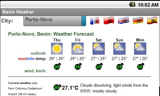 Météo Bénin截图1