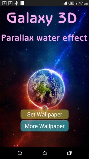Galaxy 3D Parallax WaterEffect截图2