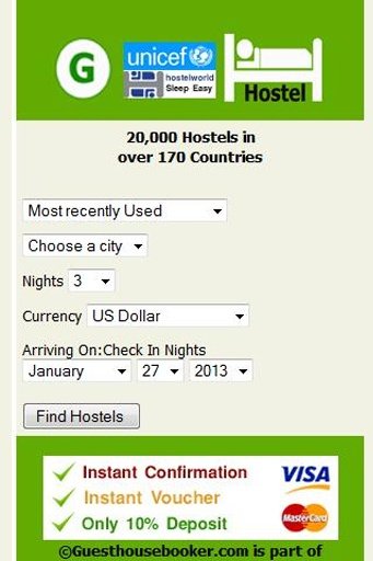 Hostel and Guesthouse Booking截图2