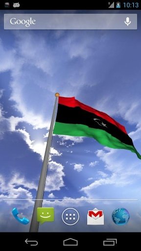 Real Libya Flag Live Wallpaper截图1