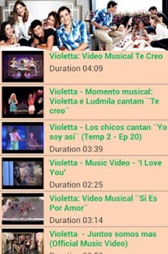 Violetta todas sus canciones截图3