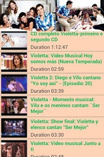 Violetta todas sus canciones截图2