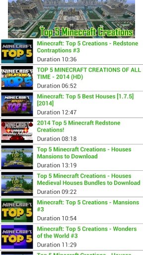 Top Minecraft Creations截图4