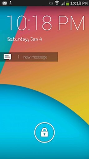 KitKat 4.4 LockScreen截图2