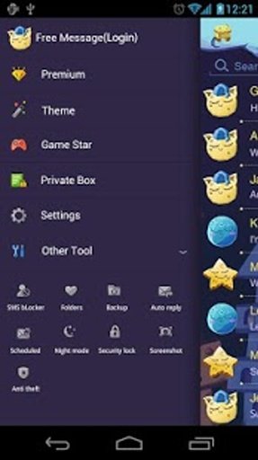 GO SMS PRO TWINKLESTAR THEMEEX截图2