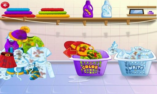 Baby Washing Clothes-Kids Game截图4