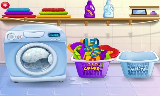 Baby Washing Clothes-Kids Game截图2