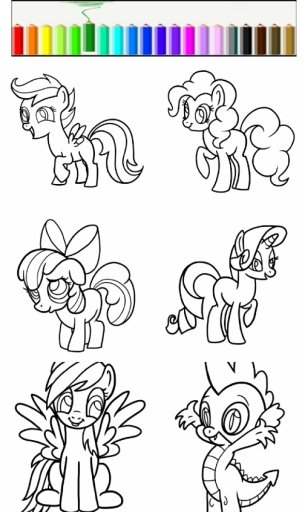 coloring for little pony kids截图5