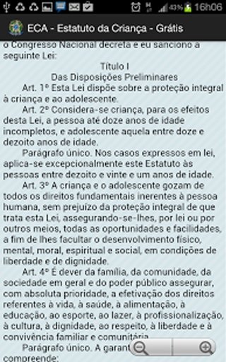 ESTATUTO DA CRIAN&Ccedil;A - GR&Aacute;TIS截图1