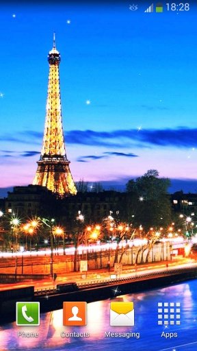 Night In Paris Live Wallpaper截图1