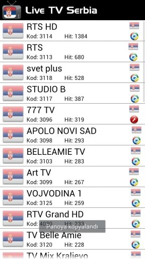 Live TV Serbia截图1