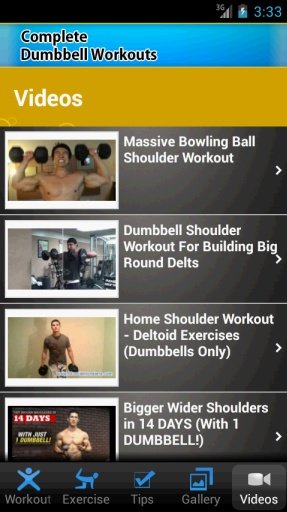 Dumbbell Workouts截图5