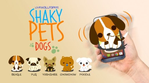 Shaky Pets Dogs Live Wallpaper截图1