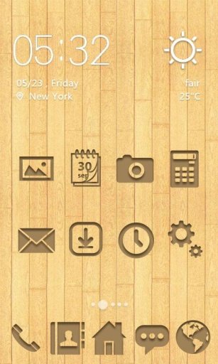 Wood Style Theme &amp; Wallpapers截图5