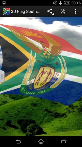 3D Flag South Africa LWP截图2