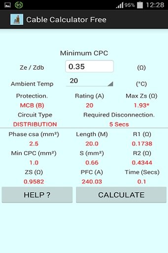 Cable Calculator Free截图1