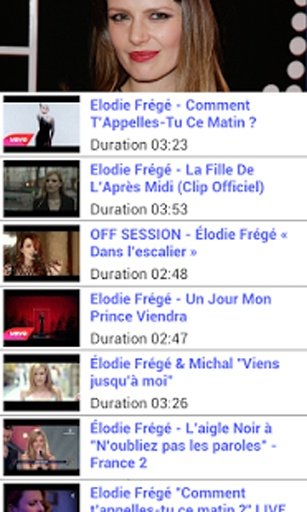 ELODIE FR&Eacute;G&Eacute; MUSIC PLAYLIST HD截图2