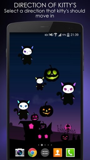 Lily Kitty Halloween Live WP截图1