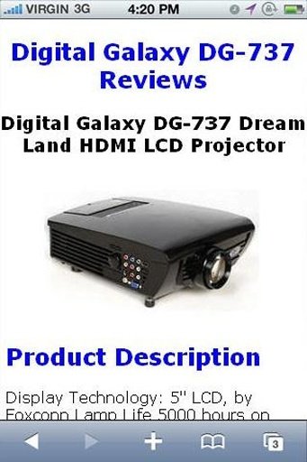 Reviews DG-737 LCD Projector截图3