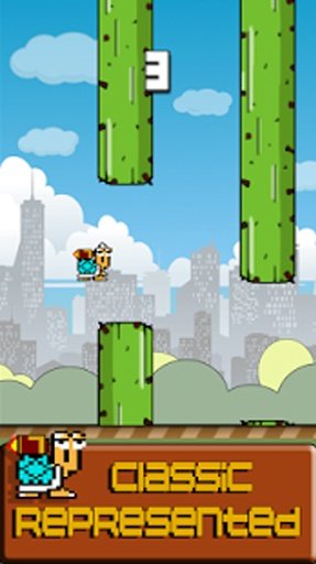 Flappy Turtle-Jetpack fly截图9