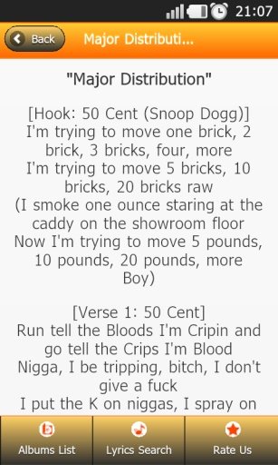 50 Cent Lyrics截图4