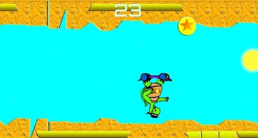 Cool Ninja Turtle skater game截图2