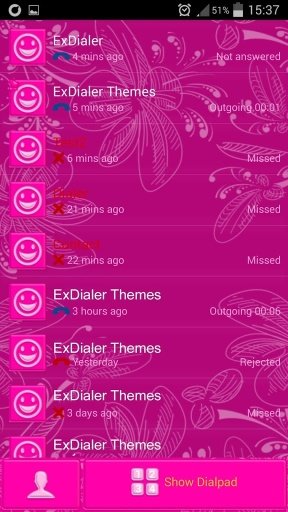 ExDialer粉红色辉光截图1