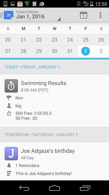 SwimWiz Fitness Log Demo截图10