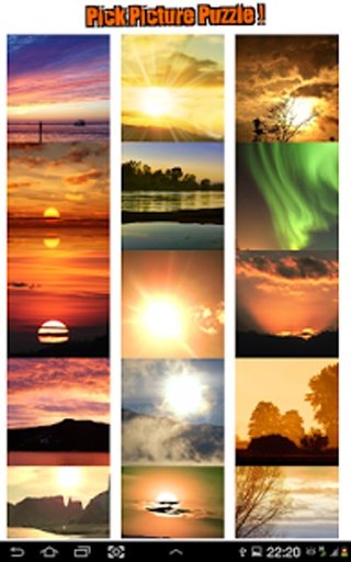 Puzzle Landscape Sun Sky截图1