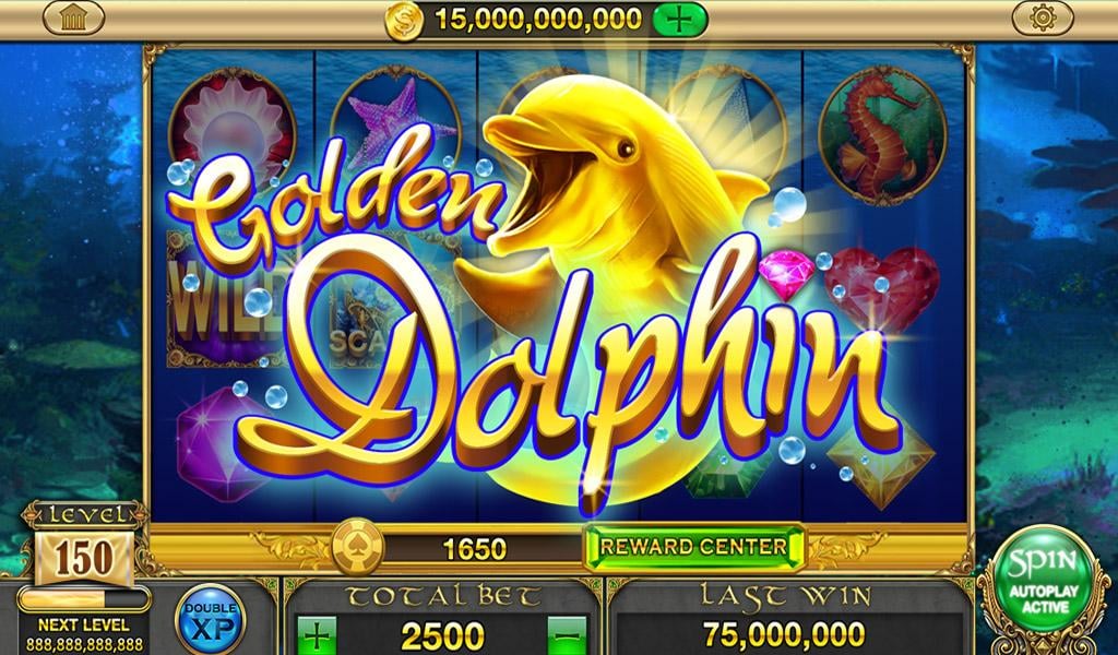 Gold Dolphin Casino Slots™截图7
