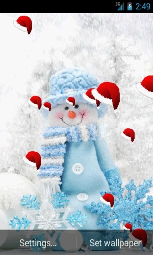 Christmas Snowman HD Wallpaper截图5
