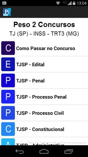 Peso 2 Concursos截图3