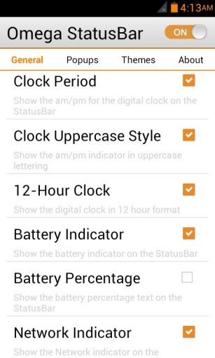 ICS Orange Omega StatusBar截图3